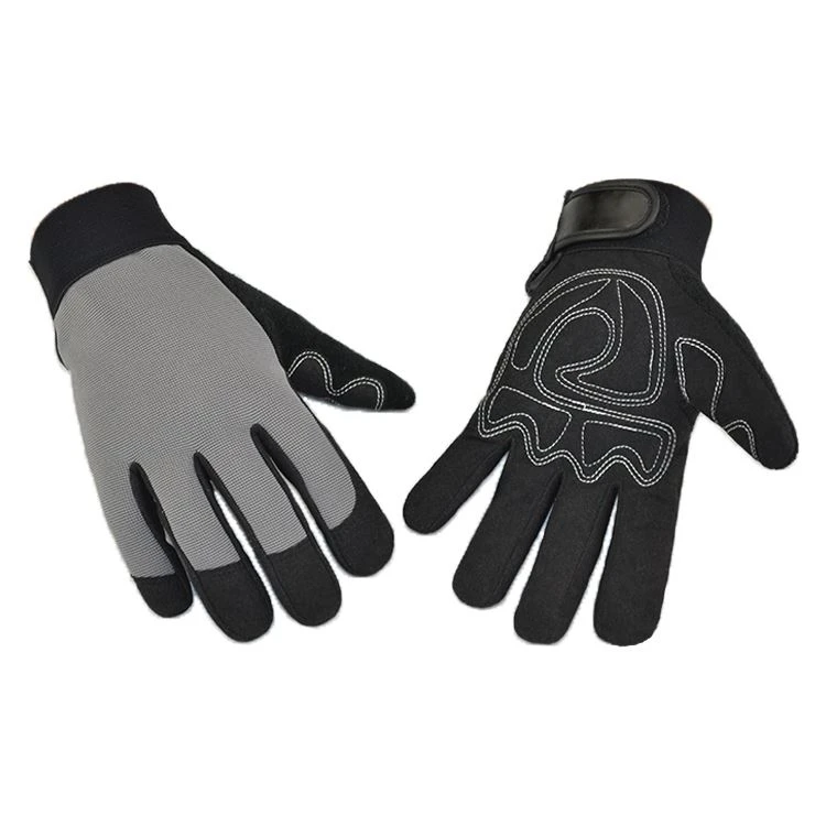 Tartós szintetikus bőr Tactical Black háztartási kesztyű